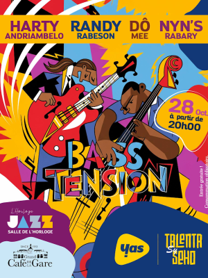 Harty Andriambelo, Randy Rabeson, Dô Mee, Nyn's Bass tension Café de la Gare Soarano