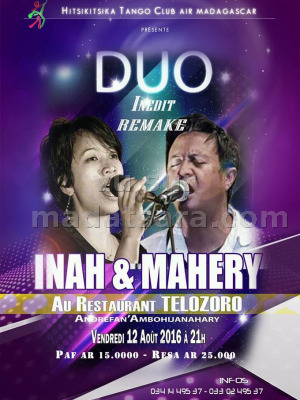 Inah & Mahery - Duo inédit - Restaurant Telozoro Andrefan'Ambohijanahary