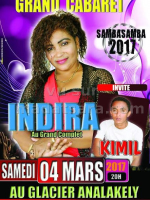 Indira‍ au grand complet Le Glacier Analakely‍ - invité : Kimil‍