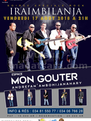 Iraimbilanja‍ en concert Espace Mon Gouter Andrefan'Ambohijanahary‍