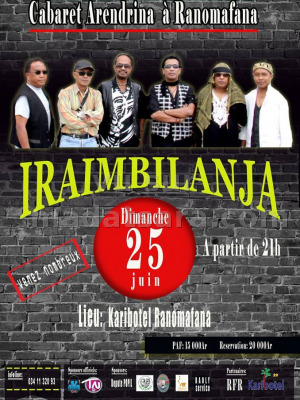 Iraimbilanja‍ en concert Karibotel Ranomafana