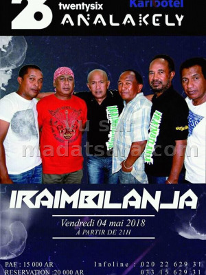 Iraimbilanja‍ en concert Karibotel Twenty Six 26‍