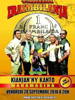 Iraimbilanja en concert Kianjan'ny Kanto Mahamasina