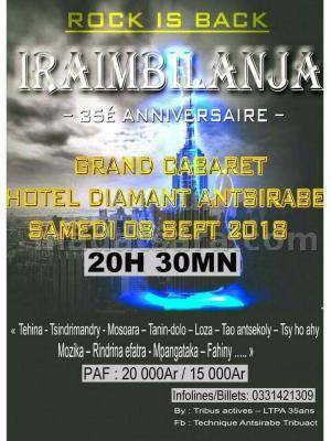 Iraimbilanja rock is back Hotel Diamant Antsirabe