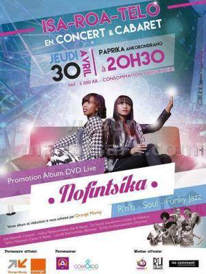 Isa roa telo en cabaret concert au Paprika Akorondrano - R'nb, Soul, Funky Jazz