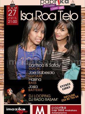 Liantsoa &amp; Safidy (vocal), Joel Rabesolo (Guitare), Hasina (Bass), Josia (Batterie)
Quelques vi