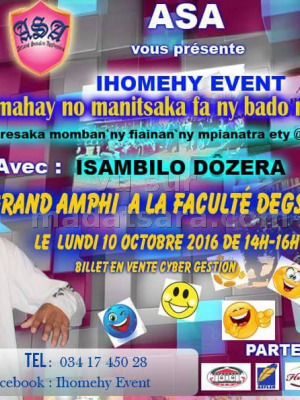 Isambilo Dôzera‍ - ihomehy event - Grand Amphi Degs Ankatso‍