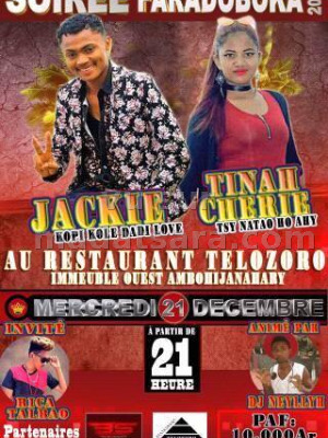Jackie‍ & Tinah Chérie‍ - soirée faradoboka Restaurant Telozoro‍