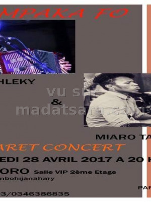 Jahleky & Miaro Tanjona cabaret concert - Restaurant Telozoro‍