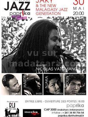 Guest : Nicolas Vatomanga
Six, Harty, Njaka, Poun
Quelques vidéos de Jaky
[videos artiste=jaky]