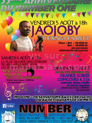 Jaojoby - 33è anniversaire du Number One