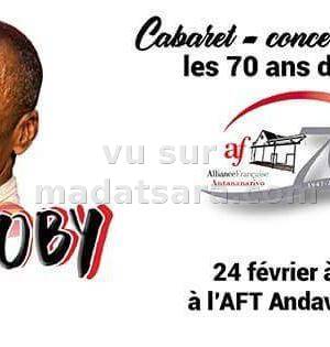 Jaojoby cabaret concert cloturant les 70 ans de AFT - Alliance Française d'Antananarivo