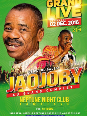 Jaojoby‍ grand live au Neptune Toamasina‍