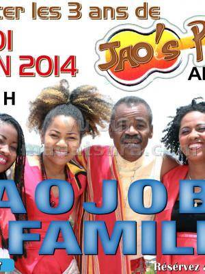 Jaojoby et Famille pour fêter les 3 ans de Jao's Pub