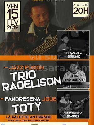 Jazz fusion Trio Raoelison La Palette Antsirabe