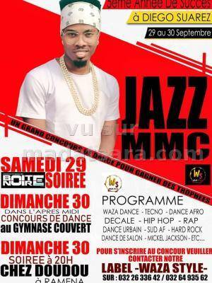 Jazz Mmc 5ème année de succes Discothèque Boite Noire Antsiranana - Chez Doudou Ramena - Gymnase couvert Diégo