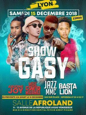 Jazz Mmc, Basta Lion, Mr Sayda, Arione Joy show gasy Salle Afroland