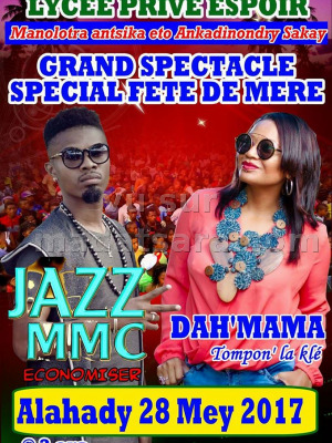 Jazz Mmc‍ & Dah'Mama‍ en concert - Lycée Privé Espoir Ankadinondry Sakay