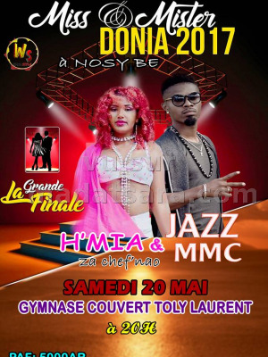 Jazz Mmc‍ & H'Mia‍ - miss et mister Donia 2017 - Gymnase Toly Laurent Camp-Vert Nosy-Be‍