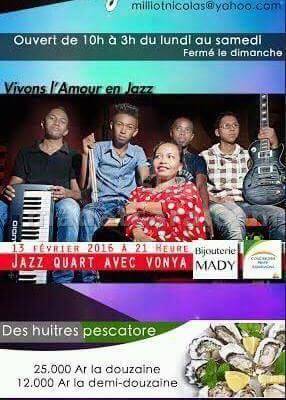 Jazz Quart avec Vonya - vivons l'amour en jazz