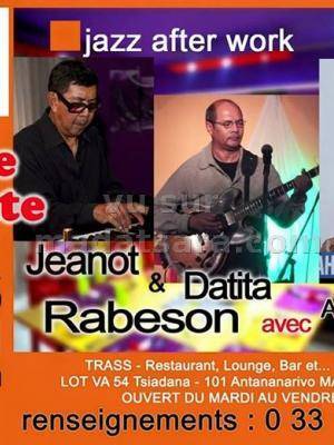 Jazz after work au Trass avec Jeanot et Datita Rabeson et Sammy Andriamanoro