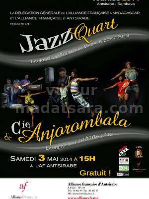 Jazz Quart et Compagnie Anjorombala à l'alliance Française d'Antsirabe