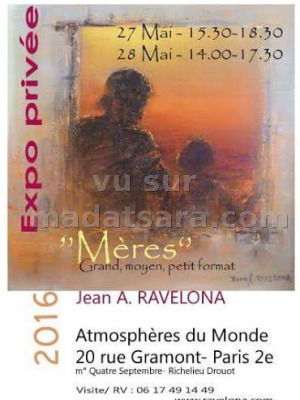 Jean A. Ravelona - Expo privée "Mères" - Atmosphères du monde Paris