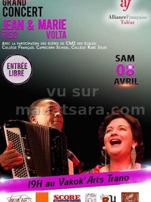 Jean Piso‍ & Marie Volta - grand concert au Vakok'Arts Trano Toliary‍