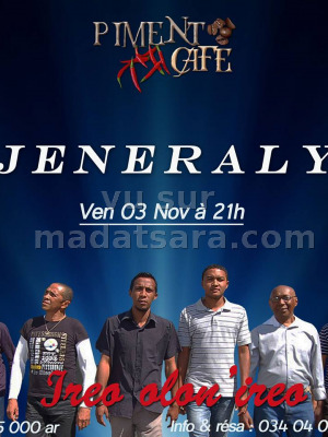 Jeneraly‍ en concert au Piment Café Behoririka‍