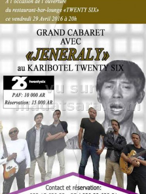 Jeneraly - grand cabaret au Karibotel Twenty Six