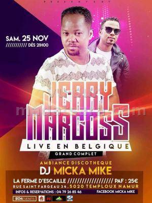 Jerry Marcoss en live au grand complet La Ferme D'Escaille