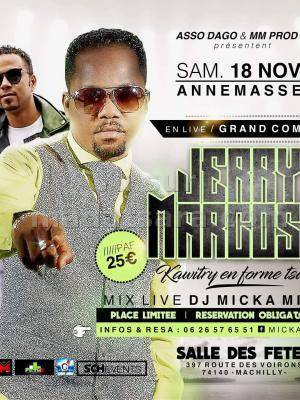 Jerry Marcoss en live au grand complet Salle des fêtes Machilly
