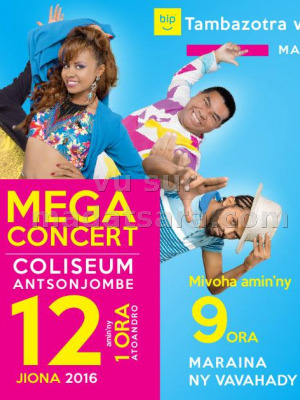 Jerry Marcoss, Onja, Samoela, Kougar, Dj Natal, Fou Hehy  - Mega concert Coliseum Antsonjombe