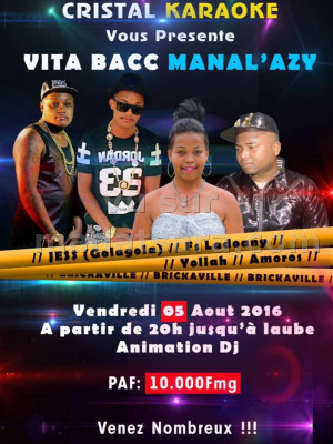 Jess, Fs Ladoany, Yollah & Amoros - Vita Bacc Manal'azy - Cristal Karaoke