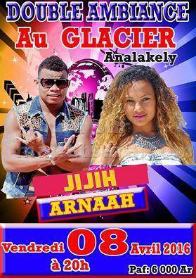 Jijih et Arnaah au Glacier Analakely