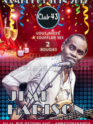 Jimi Harison‍ en concert au Club 43 Antaninarenina‍
