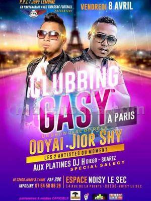 Jior Shy et Odyai - Clubbing Gasy - Espace Noisy le Sec