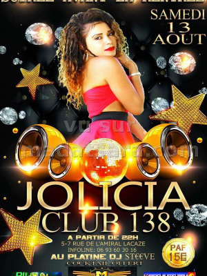 Jolicia en concert au Club 138 La Réunion