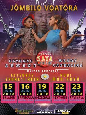 Jômbilo voatôra Fayonne Armada & Wendy Baladin Sambava - Bamboula - Antalaha - Romule Ampanefena - Next One Andapa - Ravinala Discothèque Vohémar