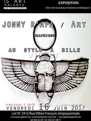 Jonny R'afa‍ / Art graphique au stylo à bille - Is'Art Galerie‍