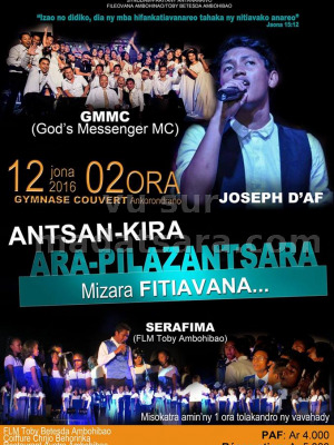 Joseph D'Af, Gmmc, Serafima (FLM Toby Ambohibao) - Antsan-kira ara-pilazantsara - Gymnase couvert Ankorondrano