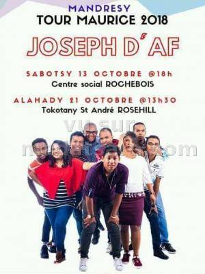 Joseph d'AF mandresy tour Maurice 2018 Inside Club Rosehill Maurice - Centre Social Rochebois Maurice
