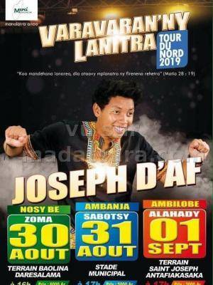 Joseph d'AF varavaran'ny lanitra - Terrain Daresalama Nosy-Be - Stade Municipal Ambanja - Terrain Saint-Joseph Antafiakasaka Ambilobe