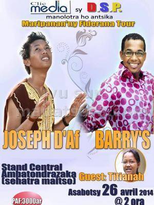 Joseph d'Af et Barry's - Maripanan'ny Fiderana Tour au Stand Central Ambatondrazaka (Sehatra Maitso)