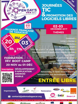Journées TIC & promotion des logiciels libres - AF - Alliance Française Toamasina‍