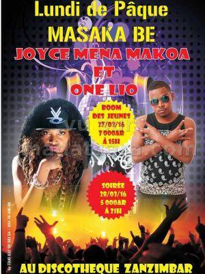 Joyce Mena Makoa et One Lio - Lundi de Pâques masaka be au Discothèque Zanzibar