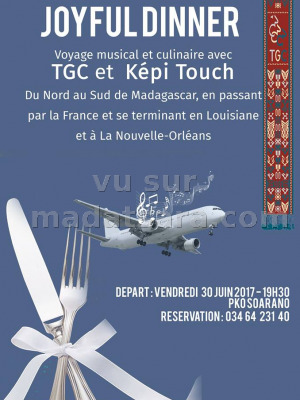 Joyful dinner avec TGC (Tana Gospel Choir)‍ et Képi Touch - Casc PK Zero Soarano (Madarail)‍