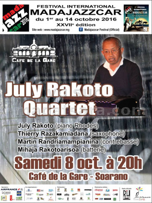 July Rakoto Quartet - Café de la Gare Soarano‍