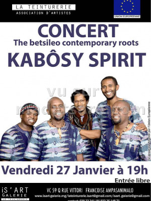 Kabôsy Spirit en concert Is'Art Galerie‍