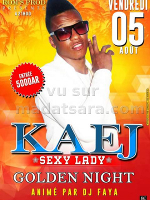 Kaej en concert au Golden Night